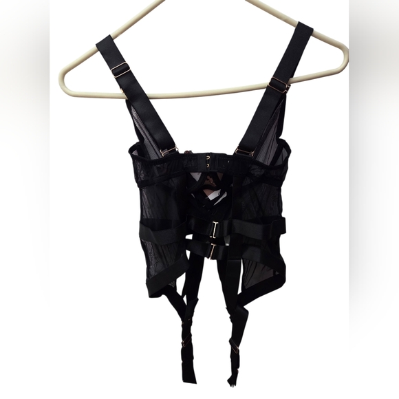 Bluebella Sawyer Wired Basque Black 32B - Picture 2 of 3